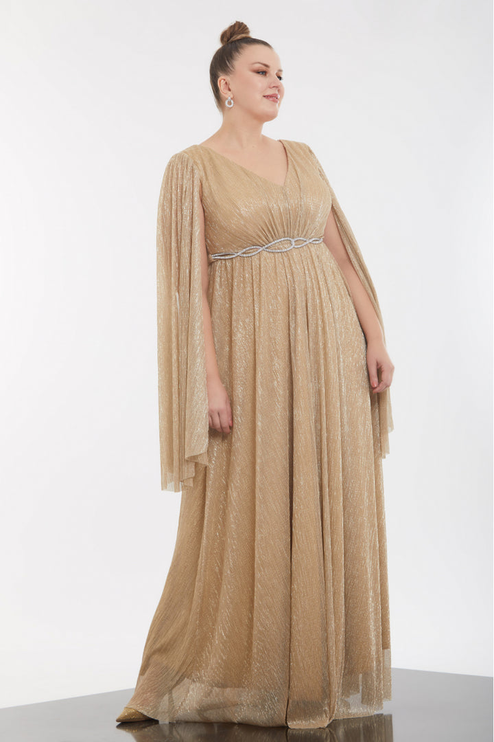 FRV Gold Plus Size Moonlight Maxi платье с длинным рукавом - Middlesbrough