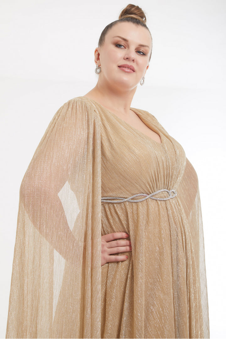 FRV Gold Plus Size Moonlight Maxi платье с длинным рукавом - Middlesbrough