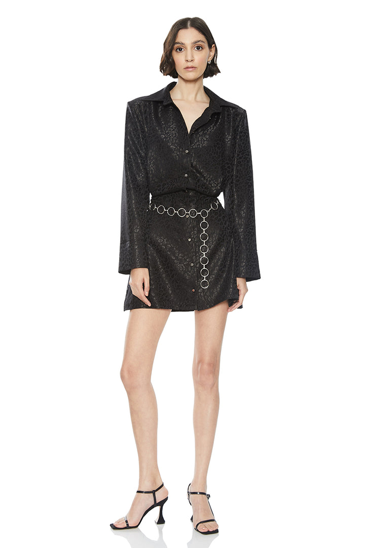 FRV Black jakar long sleeve mini dress - Barsinghausen