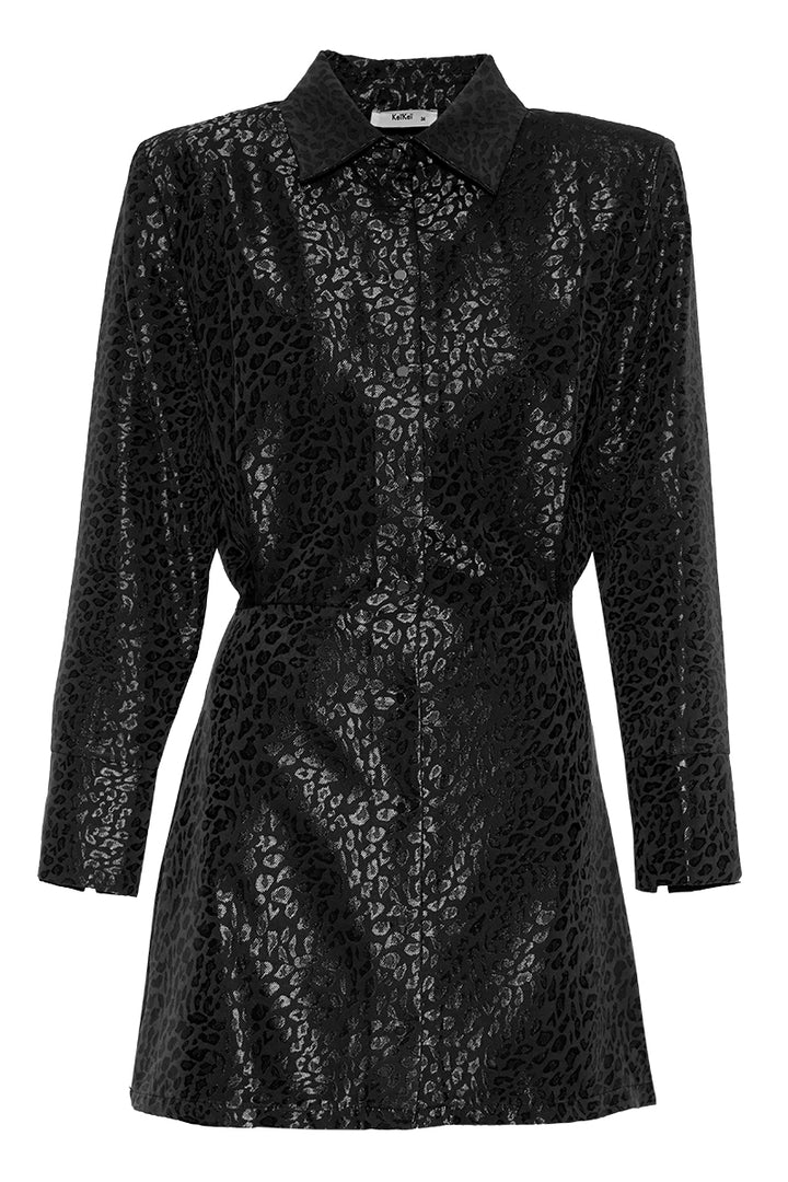 FRV Black jakar long sleeve mini dress - Barsinghausen