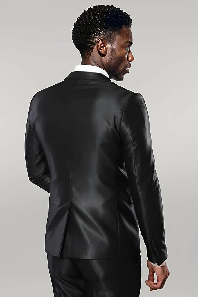 WSS Modeled Shiny Black Suit  - Singen