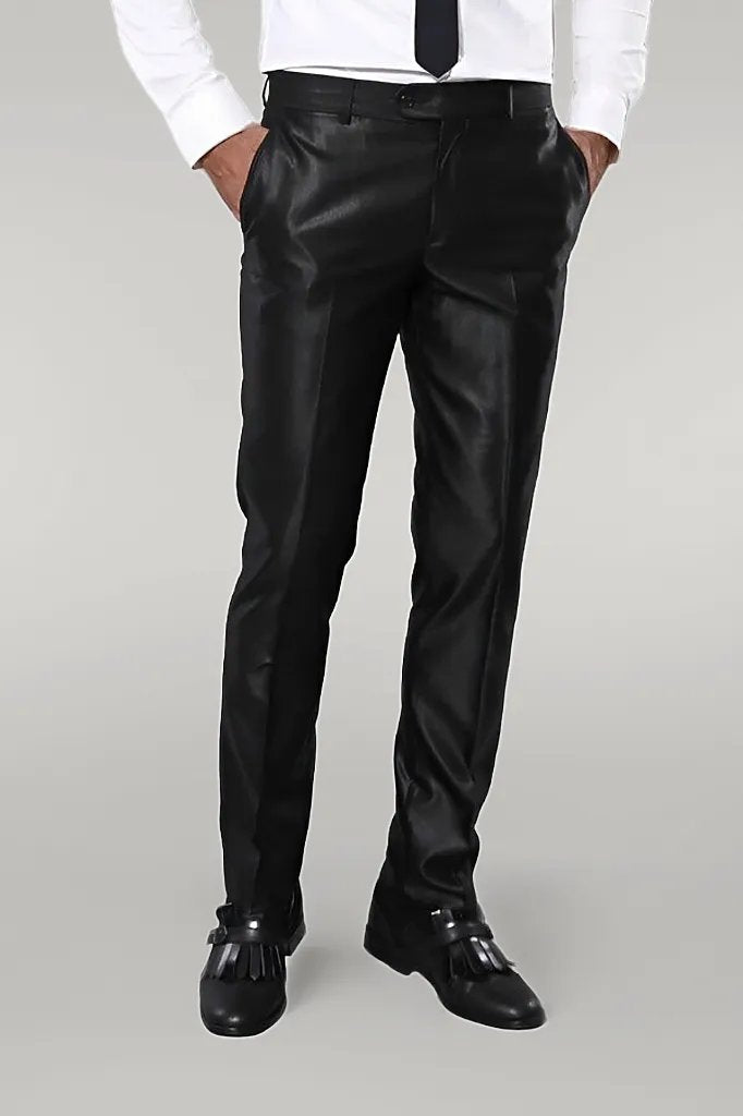 WSS Modeled Shiny Black Suit  - Singen