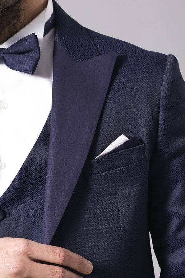 WSS Navy Blue Modeled Tuxedo  - Singen