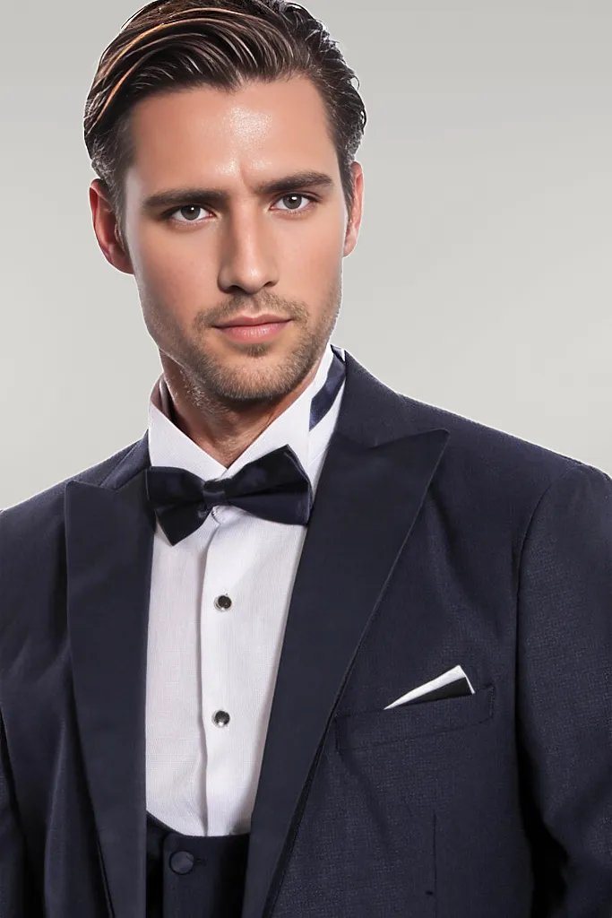 WSS Navy Blue Vested Tuxedo  - Singen