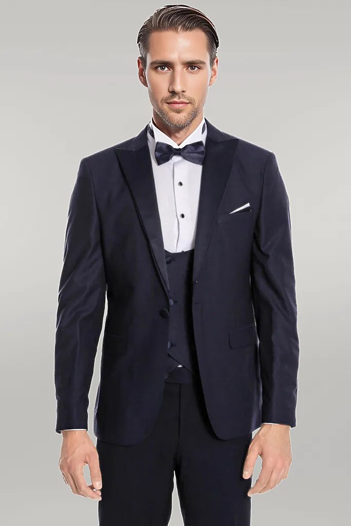 WSS Navy Blue Vested Tuxedo  - Singen