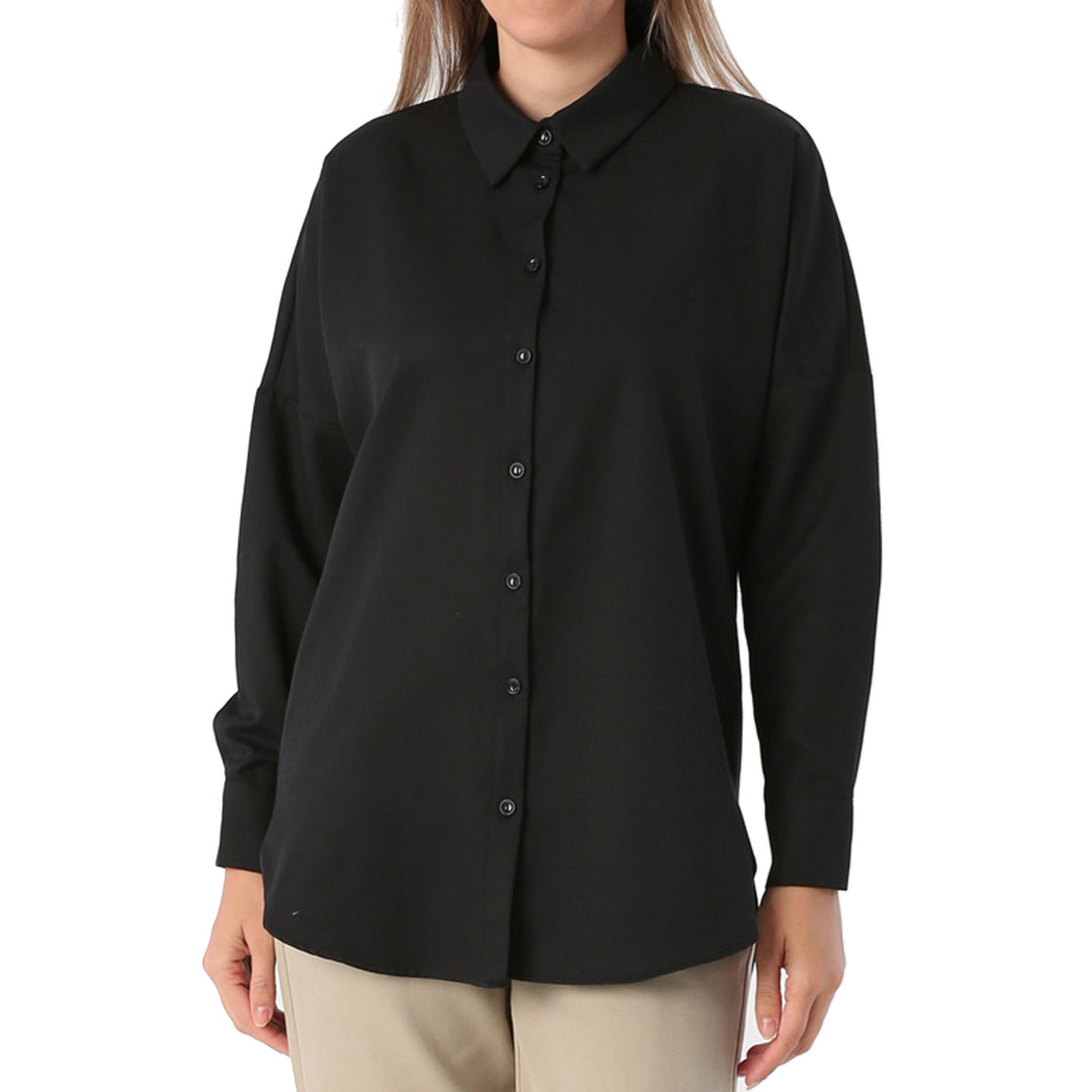 TLD Women Allday Black Oversize Basic Shirt - Tienen