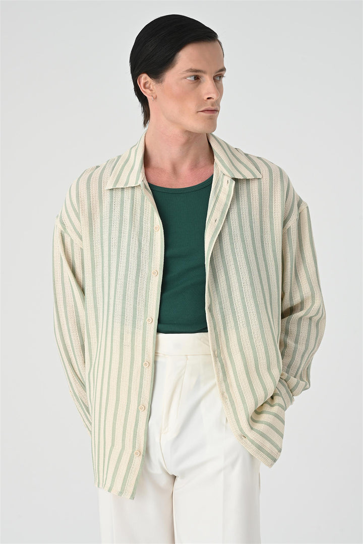 ANT Oversize Striped Men's Shirt - New Westminster