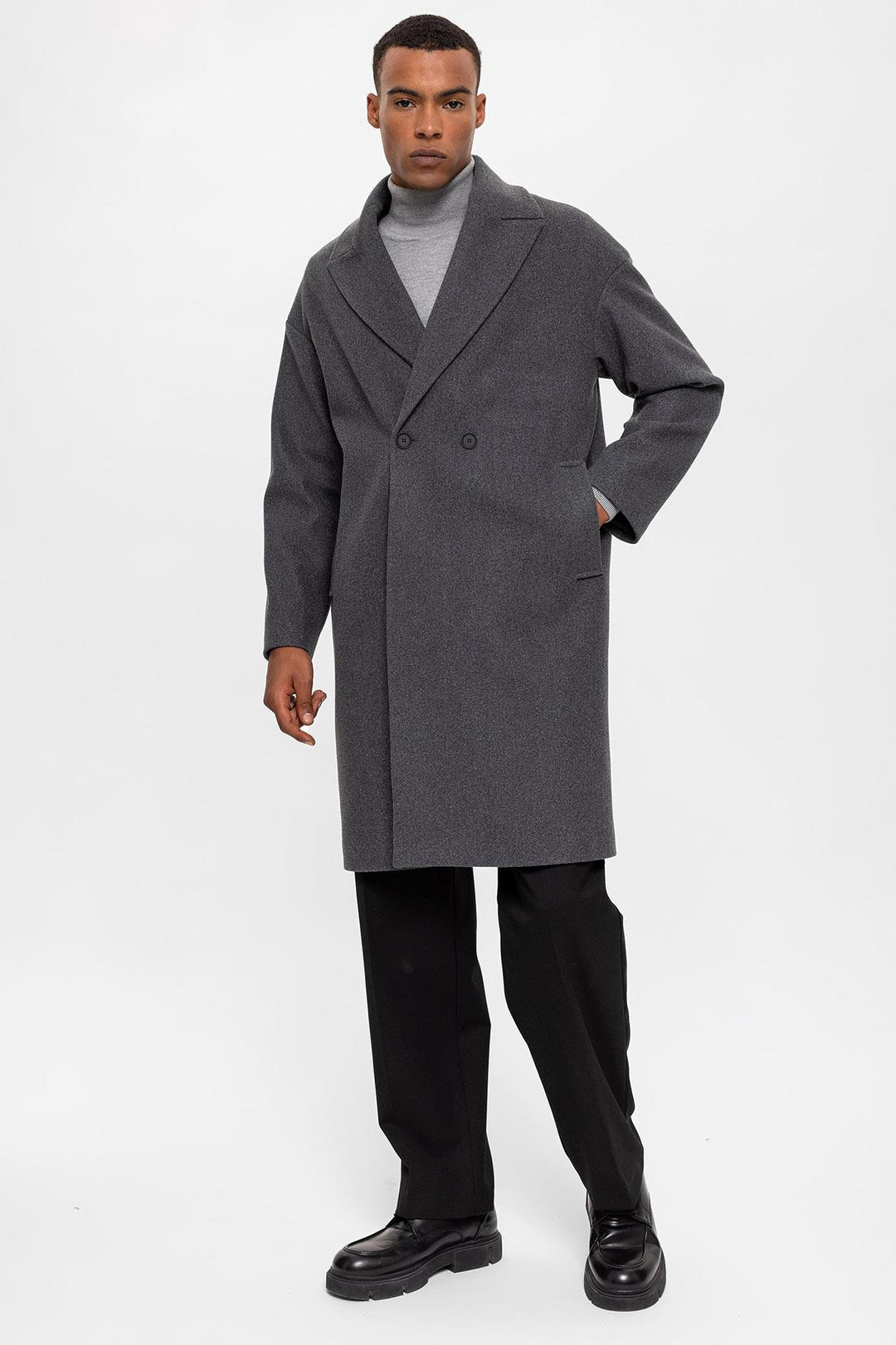 ANT Oversize Double Breasted Men's Coat - Kempen