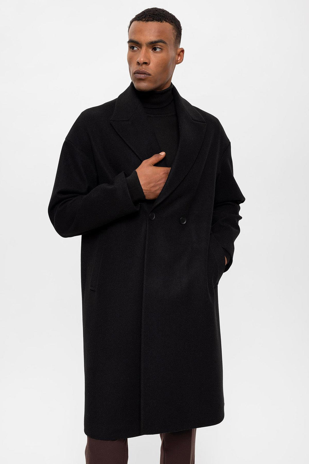 ANT Oversize Double Breasted Men's Coat - Mountain View