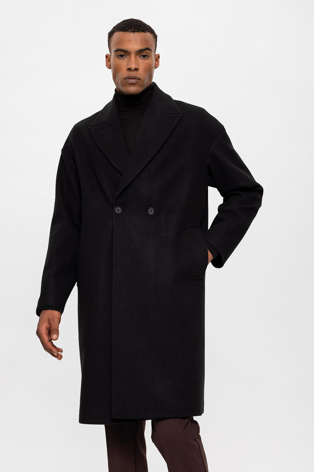 ANT Oversize Double Breasted Men's Coat - Mountain View