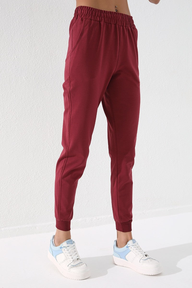 TMY Burgundy High Thaiste Jogger Comfort Fit Mounted Women's Women's Sweat Adant - 94561 - Vlaardingen