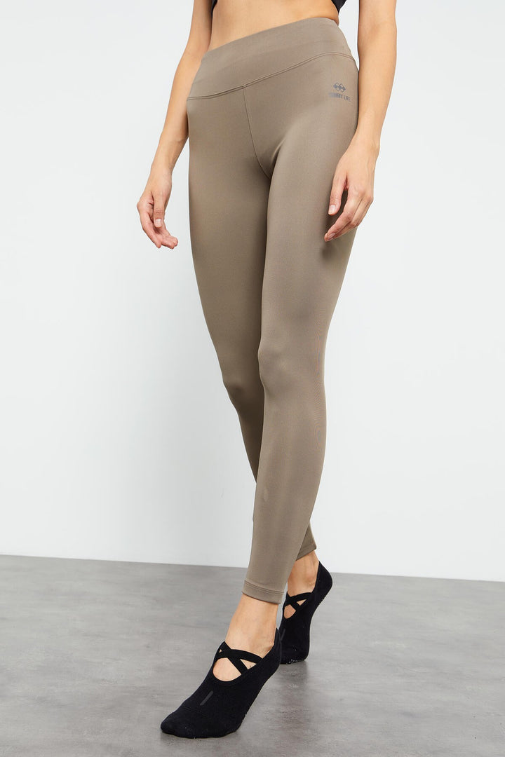 TMY Camel High Waist Stretch Slim Fit Skinny Leg Women's Leggings - 94545 - Ratingen