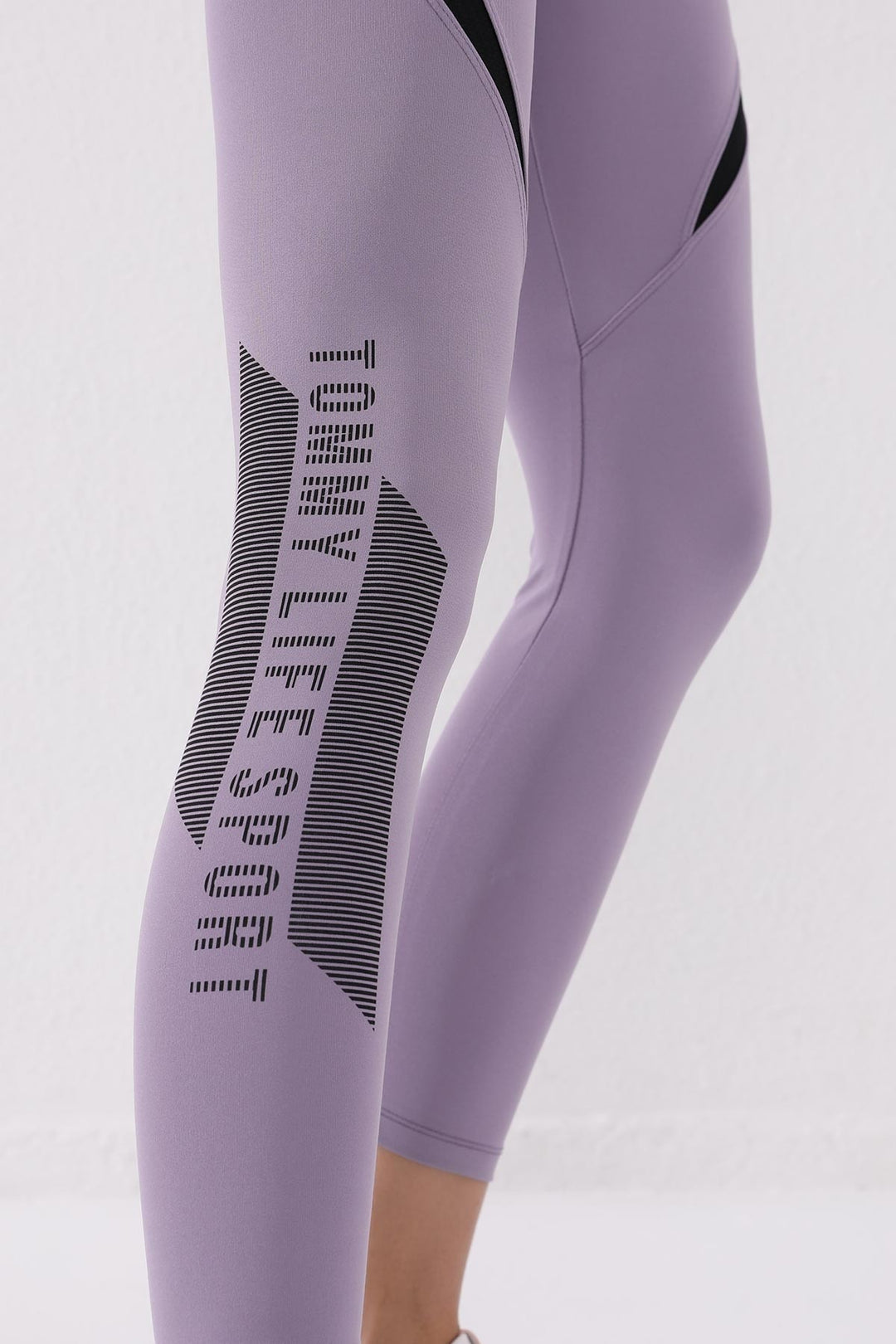 TMY Lilac Printed High Waisted Scuba Fabric Skinny Leg Women's Leggings - 94539 - Mörfelden-Walldorf