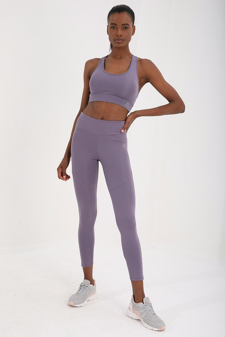 TMY Eflatun High Waist Shaping Tape Detailed Slim Fit Skinny Leg Women's Leggings - 94542 - Lake Charles