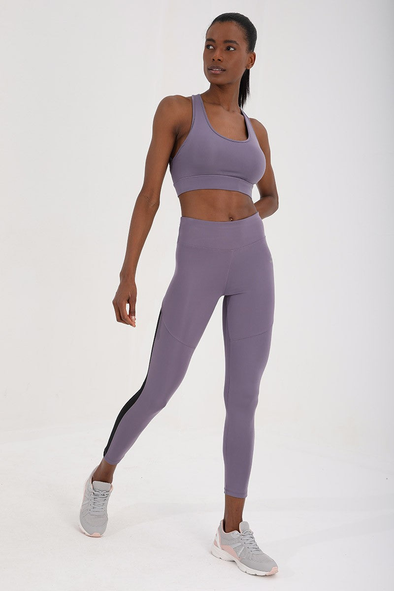 TMY Eflatun High Waist Shaping Tape Detailed Slim Fit Skinny Leg Women's Leggings - 94542 - Lake Charles