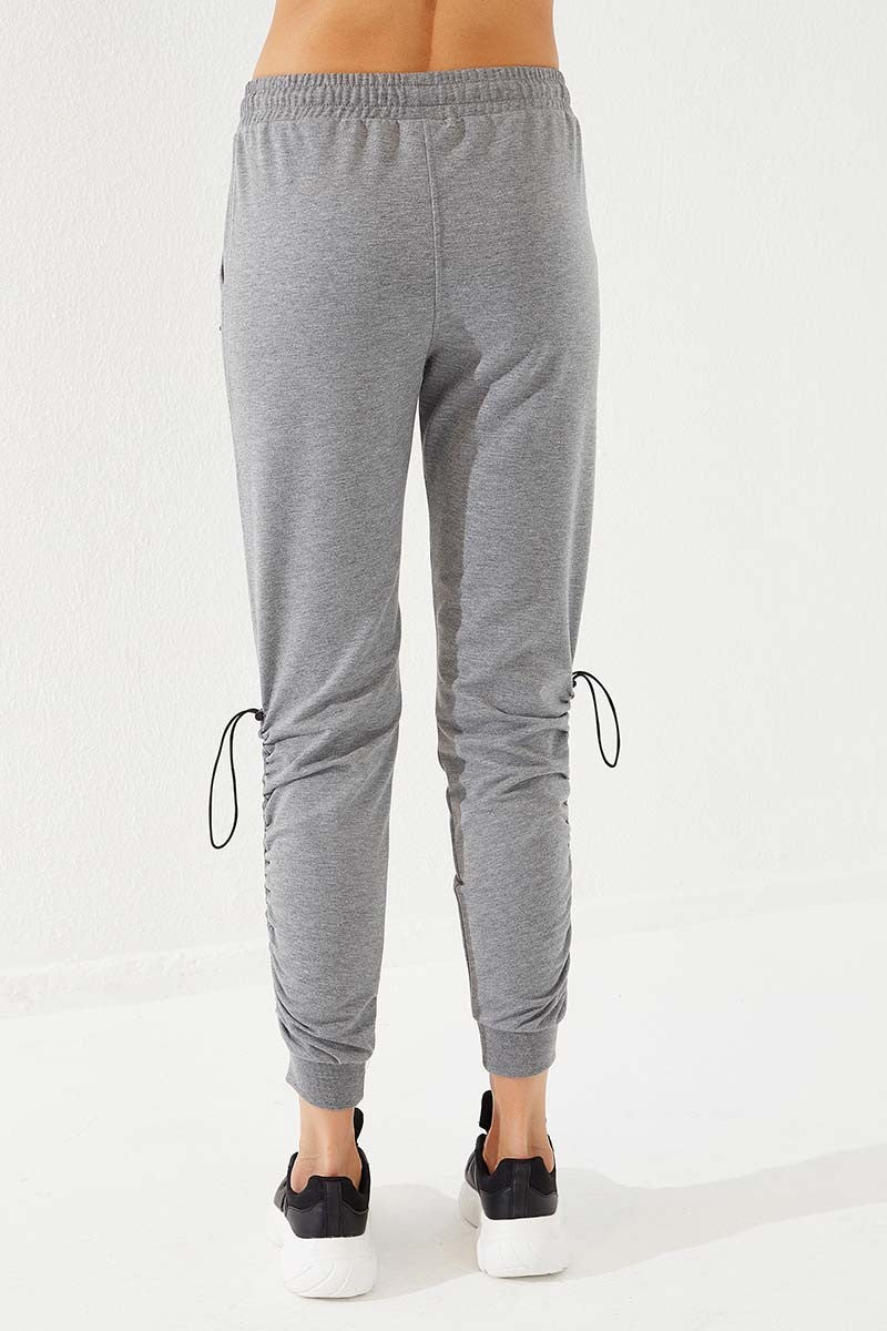 Tmy Grey Melange Extra Defitaind Comedy Fit Sweat Adants - 94587 - Alicante