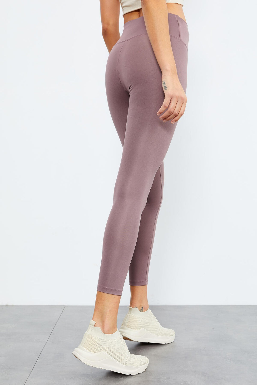 TMY Rose Dried High Waist Ruched Stretch Slim Fit Women's Leggings - 94605 - Tríkala