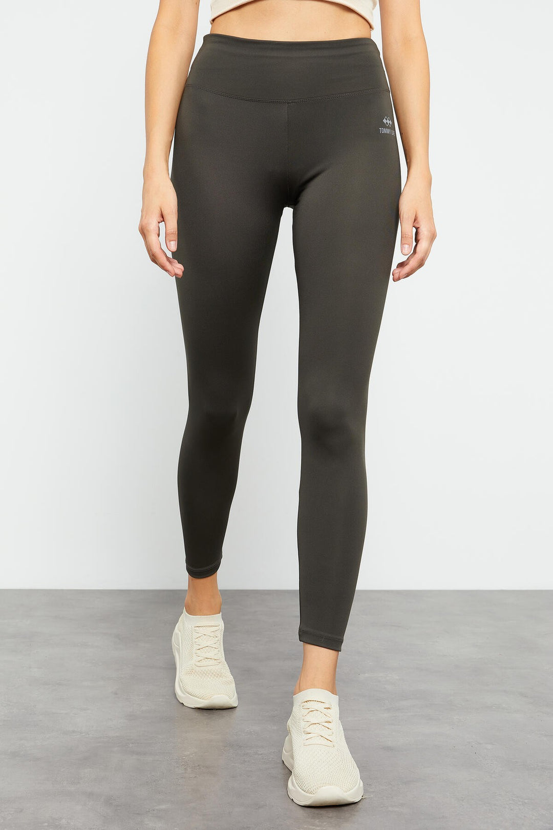 TMY Haki High Waist Stretch Slim Fit Skinny Leg Women's Leggings - 94545 - Medemblik