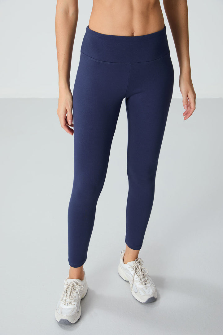 TMY Indigo High Waist Thermal Slim Fit Skinny Leg Women's Leggings - 94577 - Encinitas