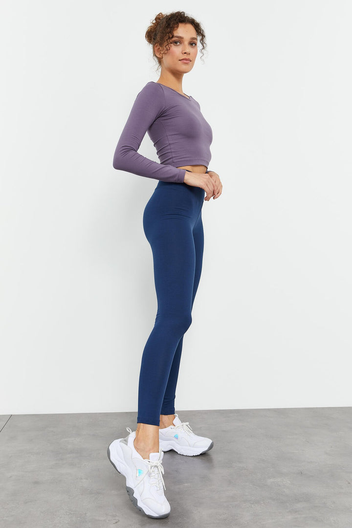 TMY Indigo High Waist Shaping Slim Fit Skinny Leg Women's Leggings - 94011 - Ahrensburg