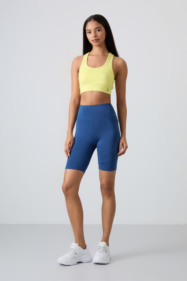 TMY Lemon Back Detred Slim Fit U Nece Женская спортивная бюстваня - 97120 - Пуансиана