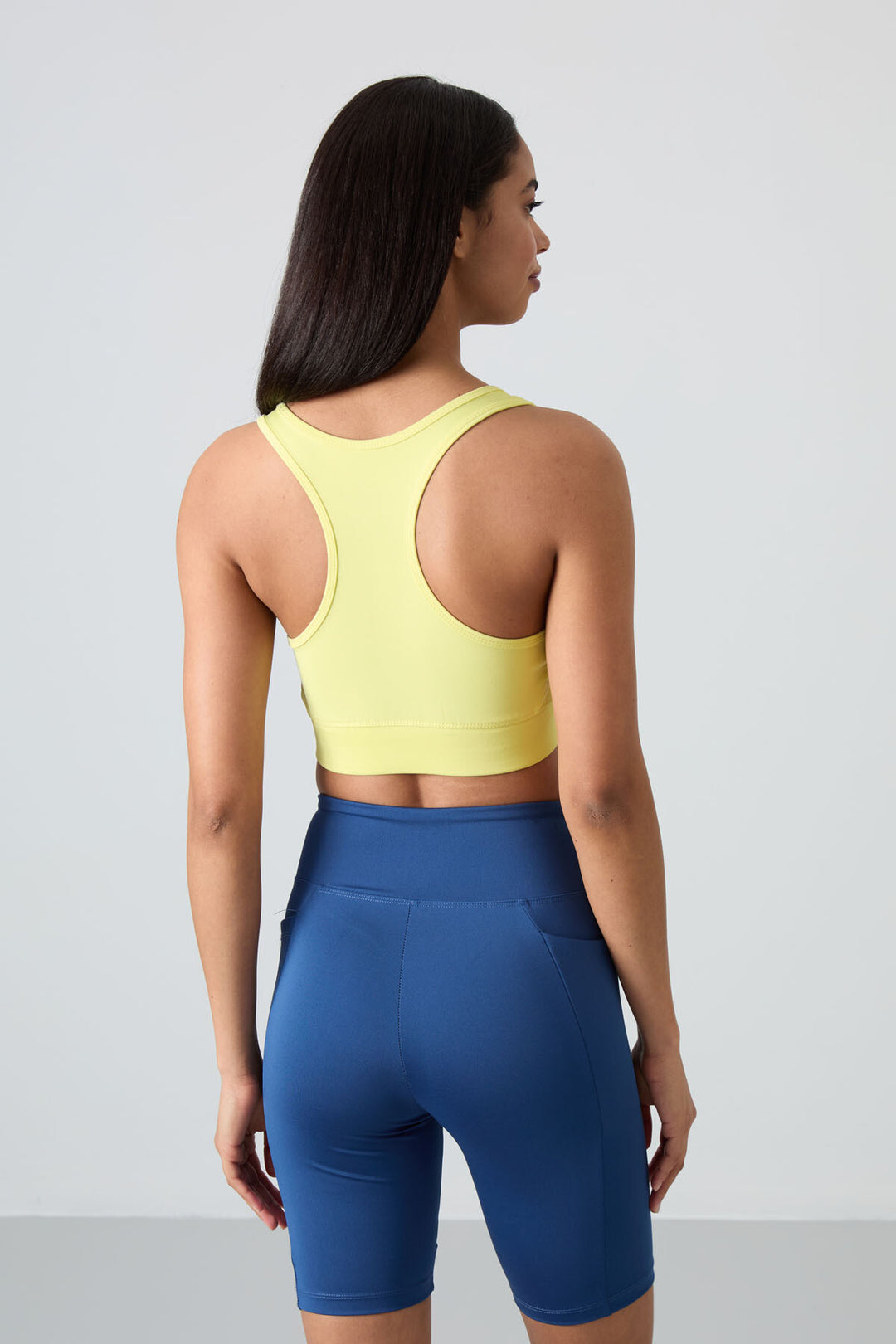 TMY Lemon Back Detred Slim Fit U Nece Женская спортивная бюстваня - 97120 - Пуансиана