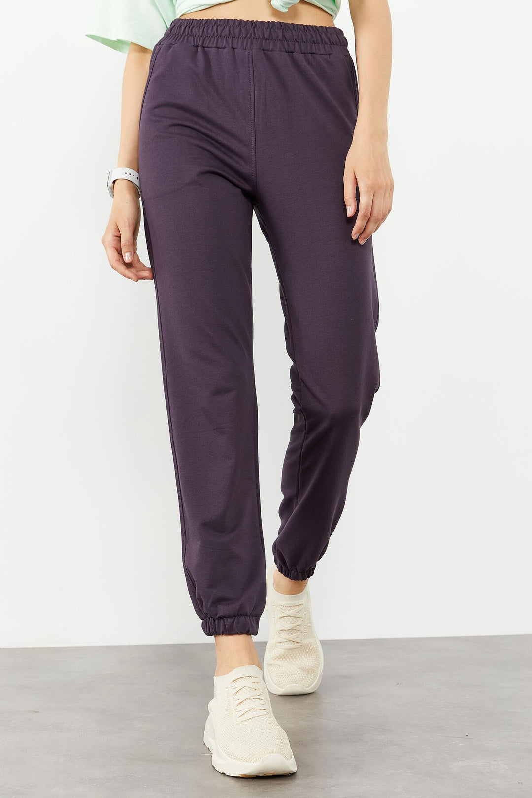 Tmy Purple Pocket High Comfort Fit Elastic Mount's Women's Sweathants - 94583 - Пибоди