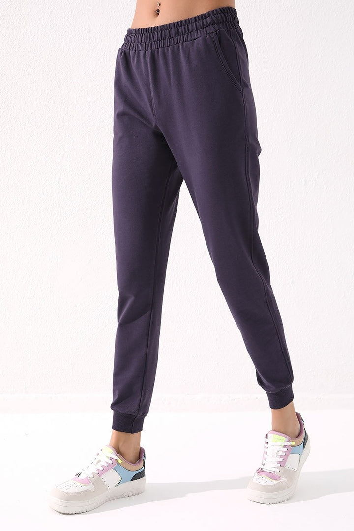 TMY Purple High The Wists Jogger Comfort Fit Joved Женские спортивные штаны - 94561 - Erkelenz