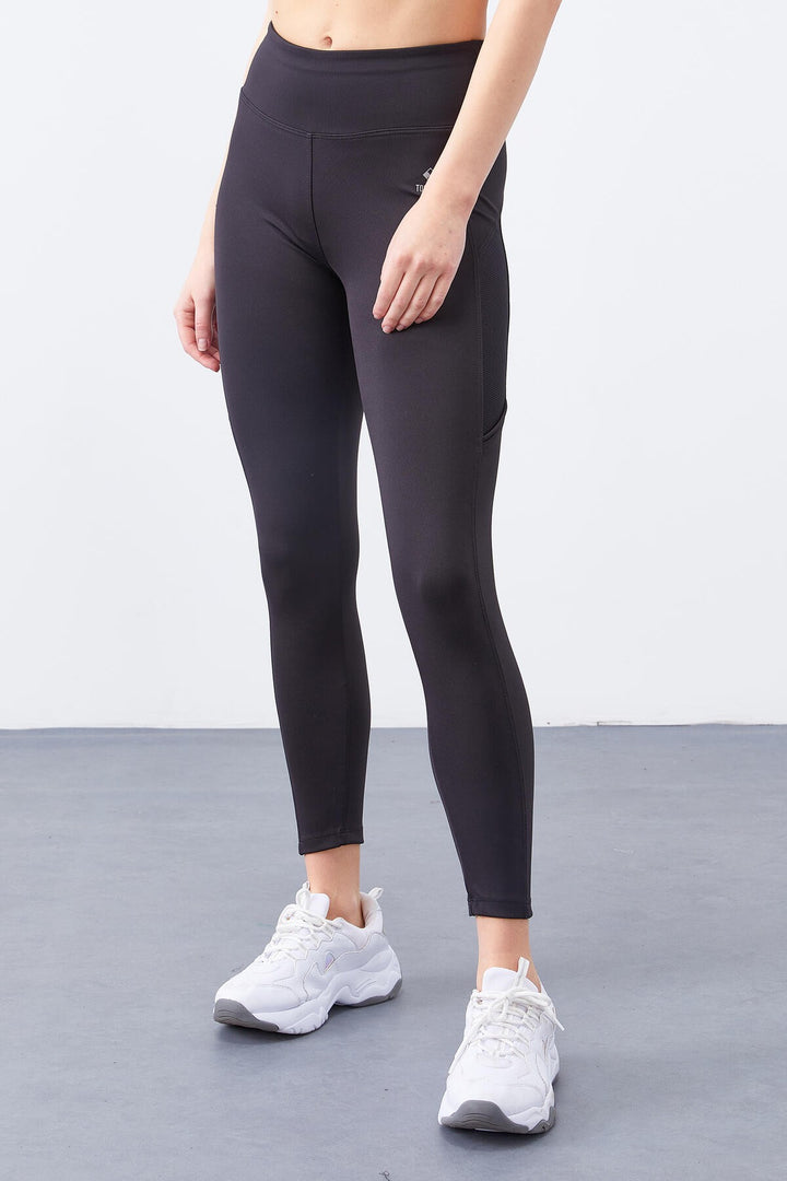 TMY Black High Waist Shaping Skinny Leggings for Women - 94537 - Eccles