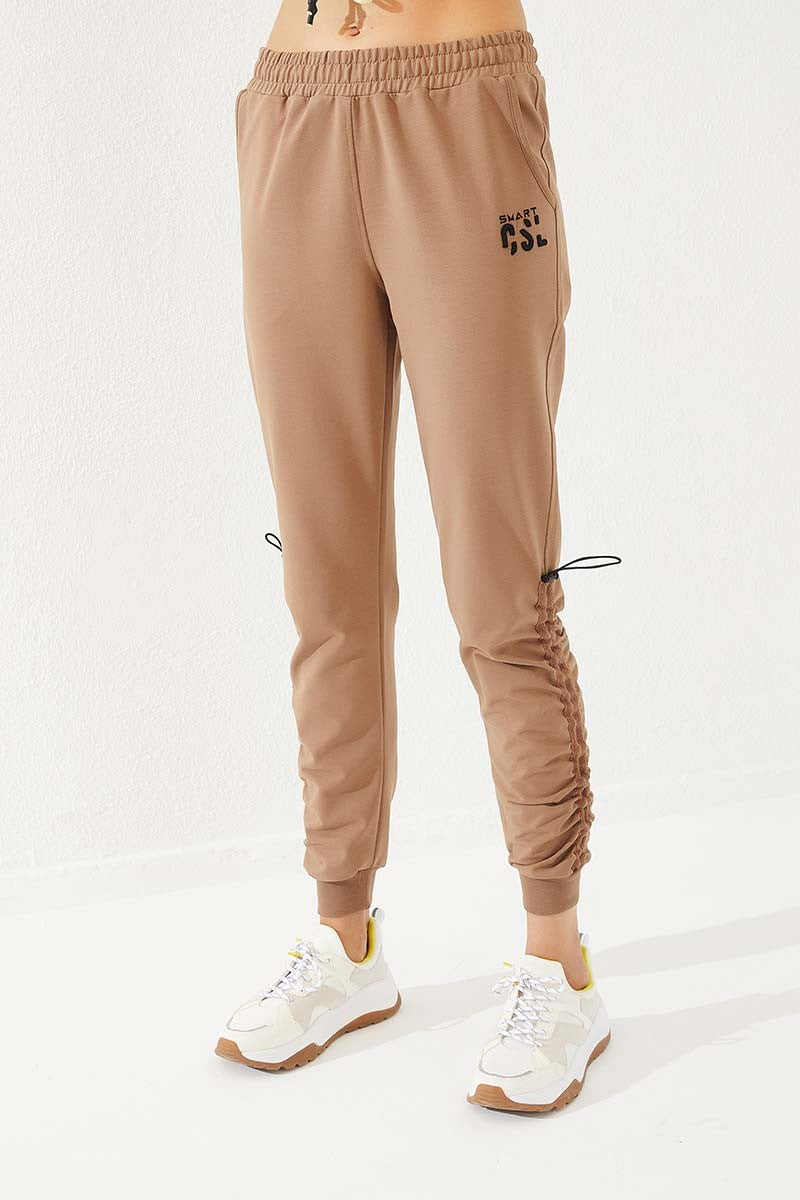 TMY Toprak Extrafor Detailed Comfortable Fit Cuffed Women's Sweatpants - 94587 - Euclid