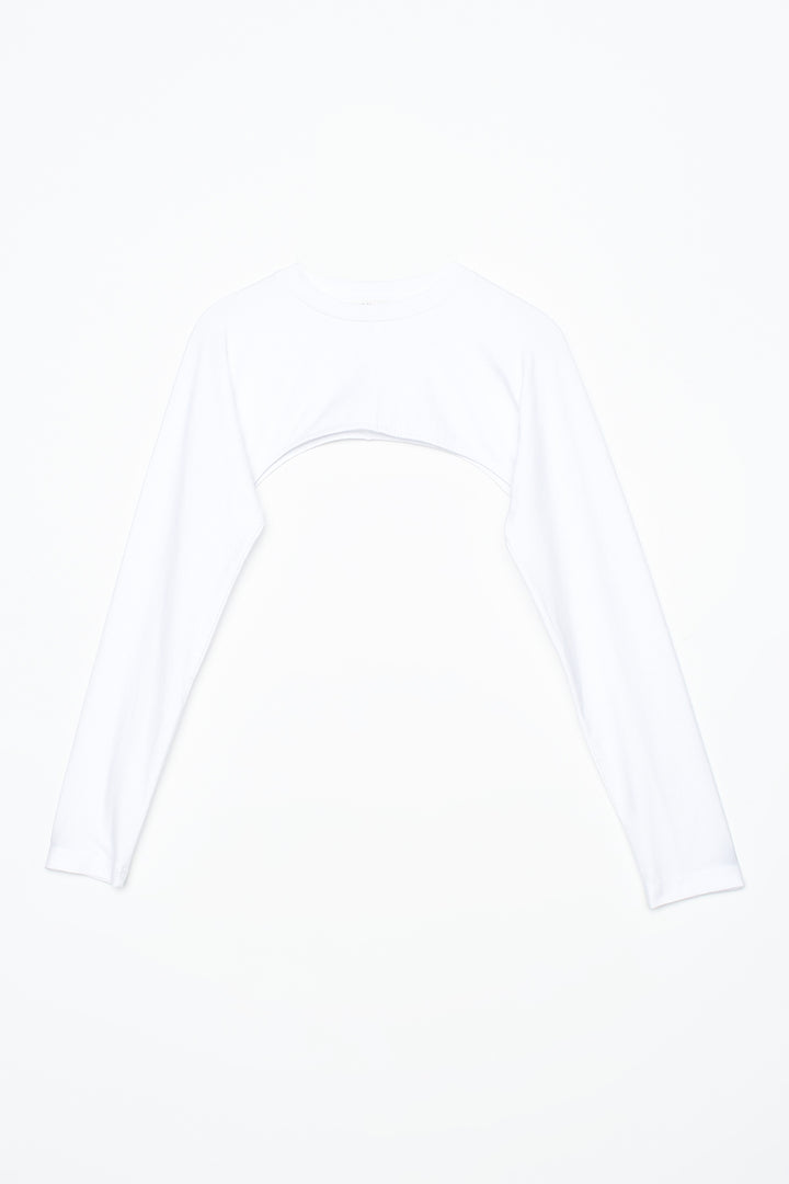 TLD Women Allday White Long Sleeve Crop Top - Delmenhorst