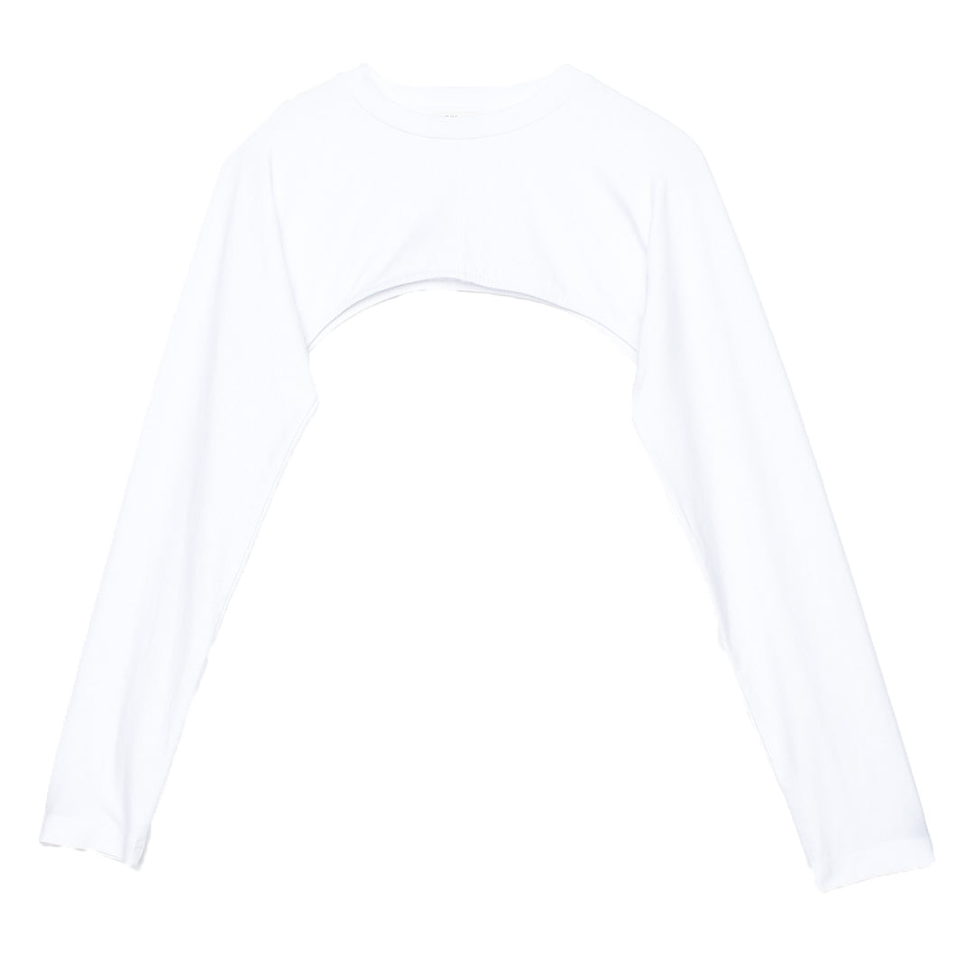 TLD Women Allday White Long Sleeve Crop Top - Delmenhorst