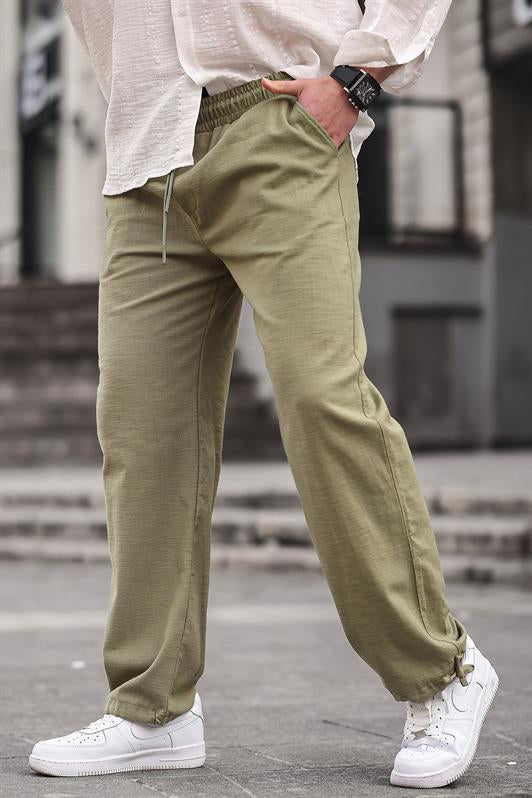 MDX Men's Khaki Pants with Cuffed Detail 6532 - Bountiful