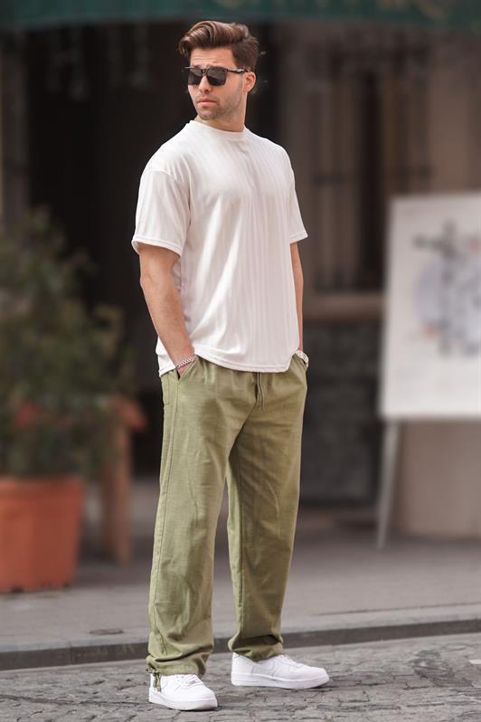 MDX Men's Khaki Pants with Cuffed Detail 6532 - Bountiful