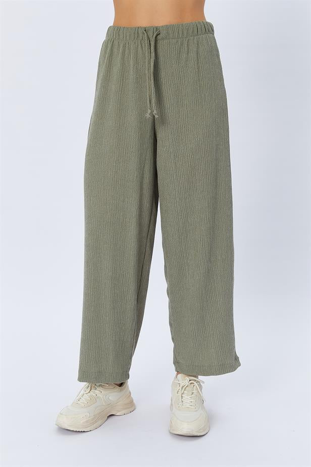 RYN Knitted Baggy Pants - BEIGE - Glenview