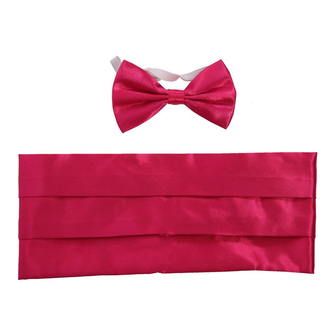 BRE Breeze Boys' Bow Tie Belt Set, Standard, Fuchsia - Hayward