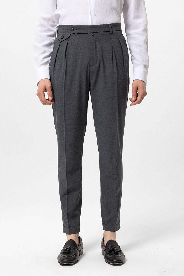 ANT Pleated High Waist Men's Trousers - Slobozia