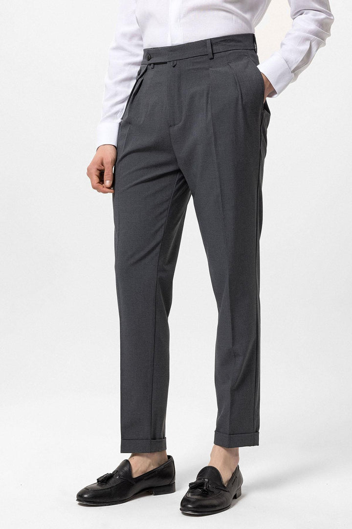 ANT Pleated High Waist Men's Trousers - Slobozia