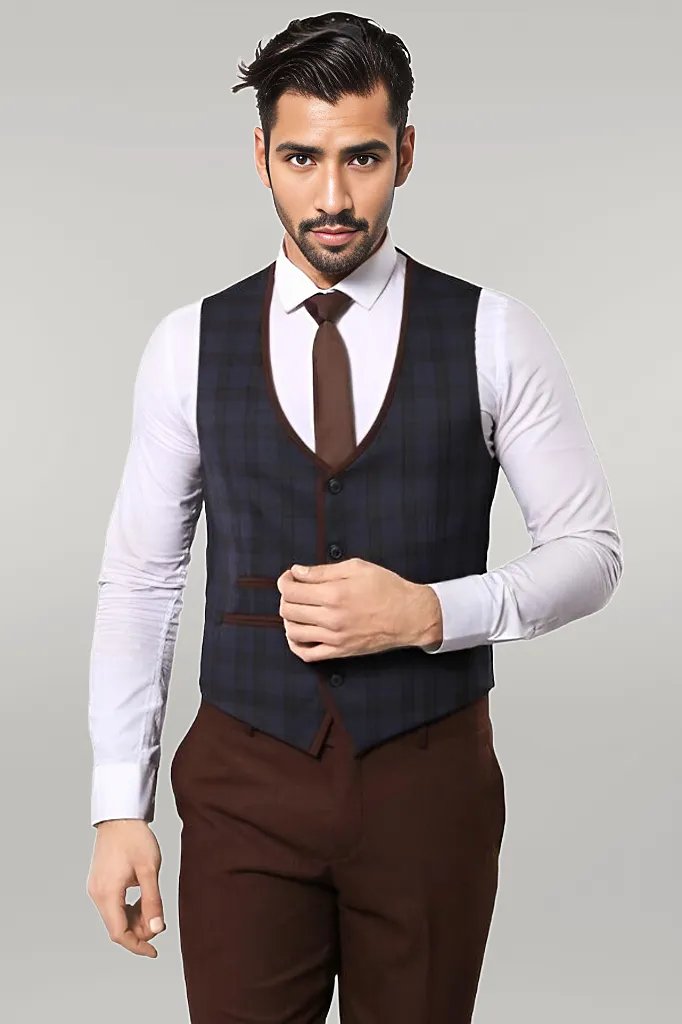 WSS Plaid 3 Piece Suit  - Singen