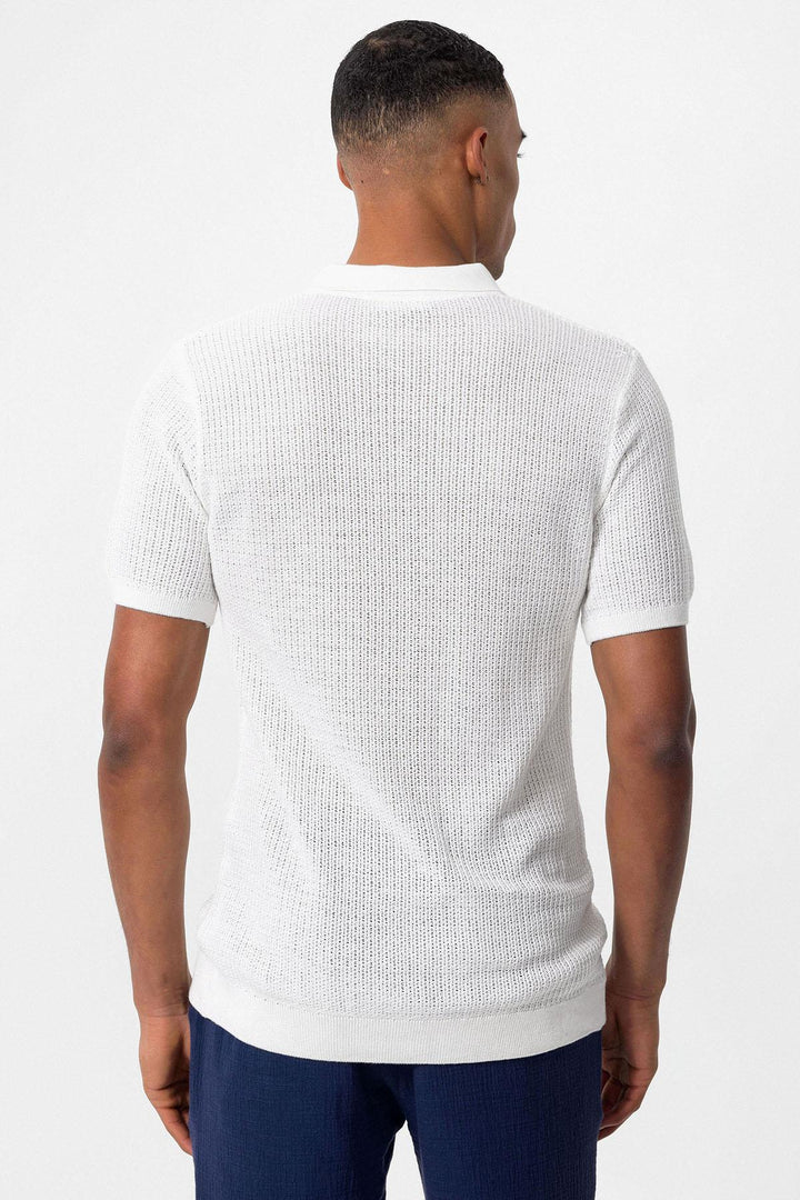 ANT Polo Neck Knitted Men's Knitwear T-Shirt - Jerez de la Frontera