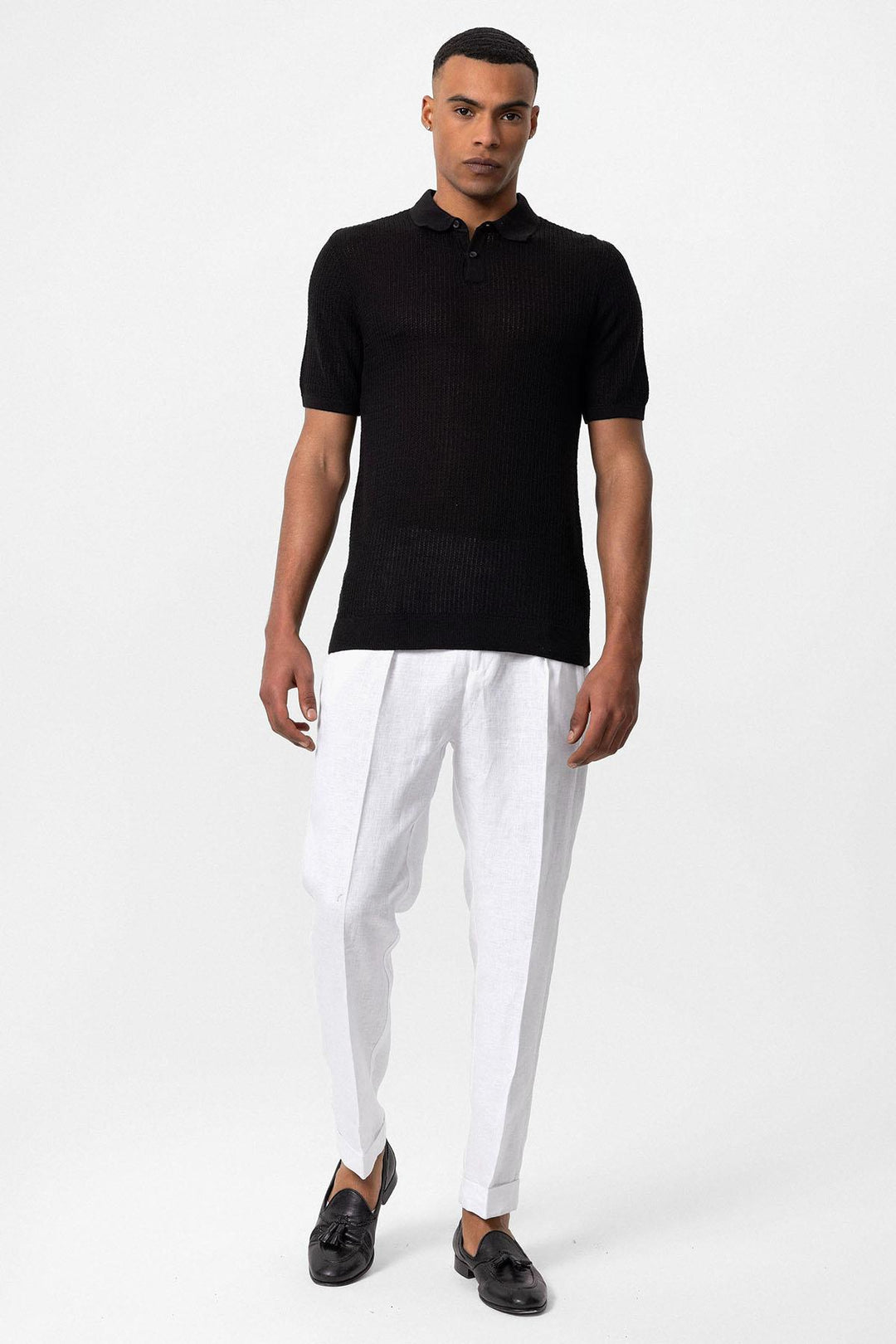 ANT Polo Neck Knitted Men's Knitwear T-Shirt - San José Villa de Allende