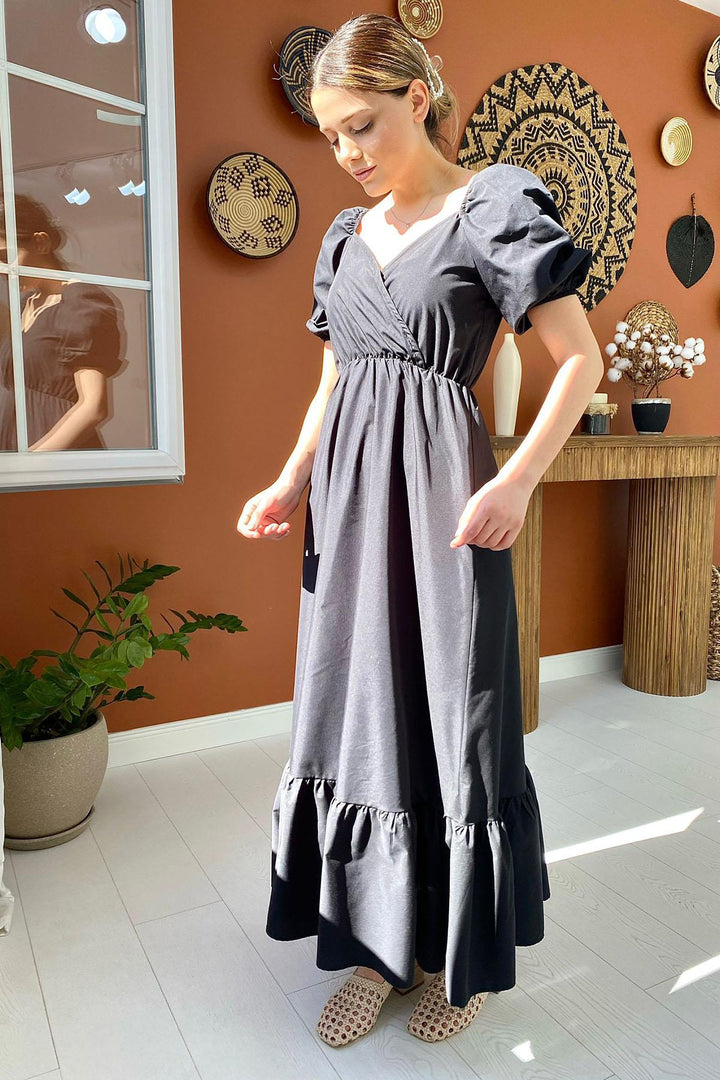 Robe Els Poplin - Black - Lviv