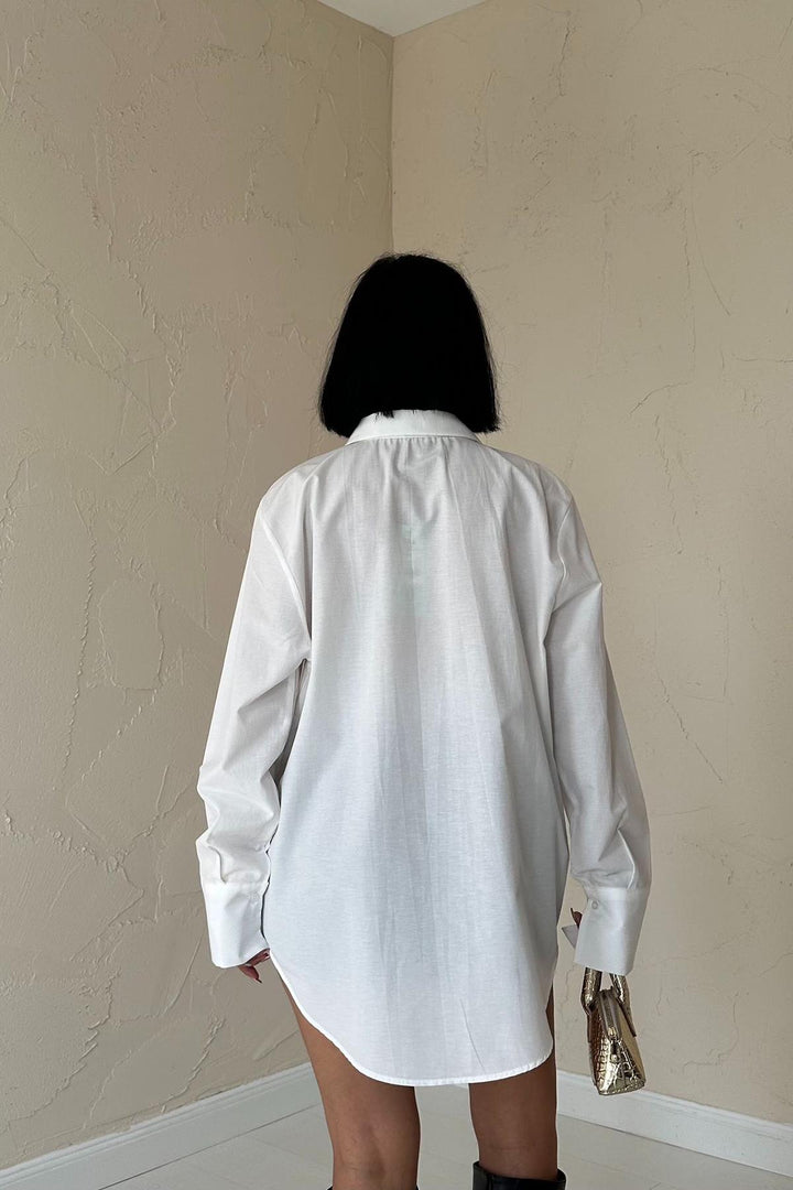 ELS Poplin Shirt - White - Gela