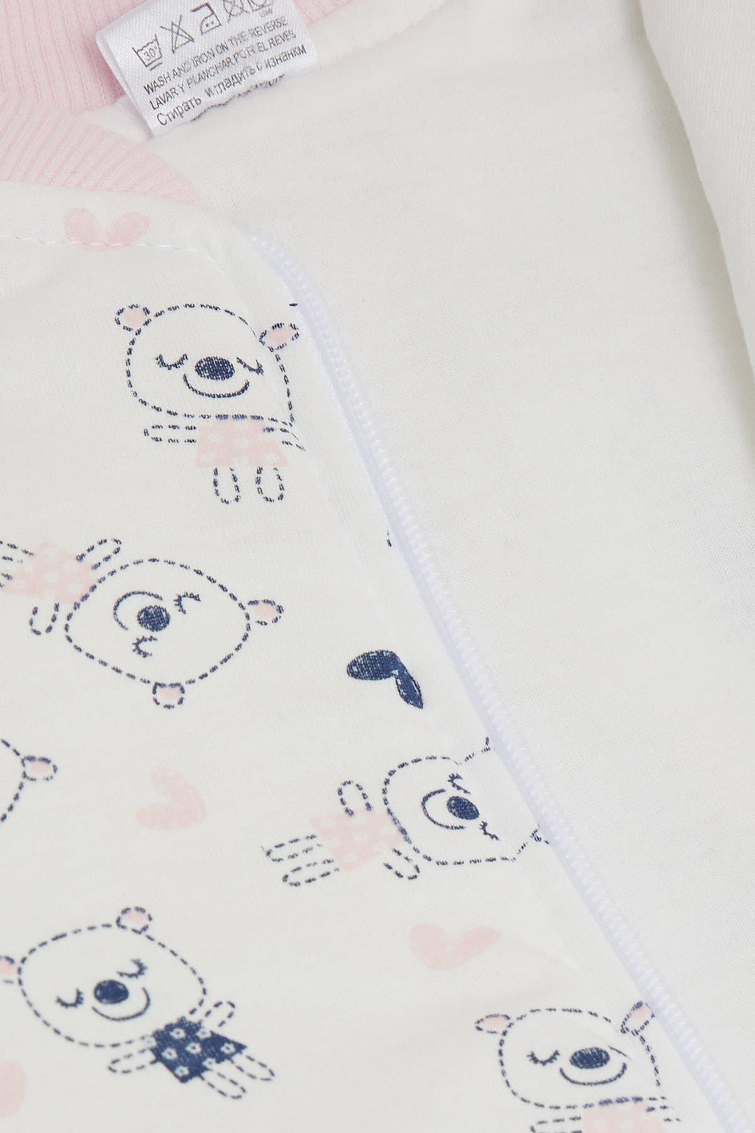 BRE Score Baby Girl Sleeping Bag Cute Bear Patterned 2-4 Years, White - Brownsville