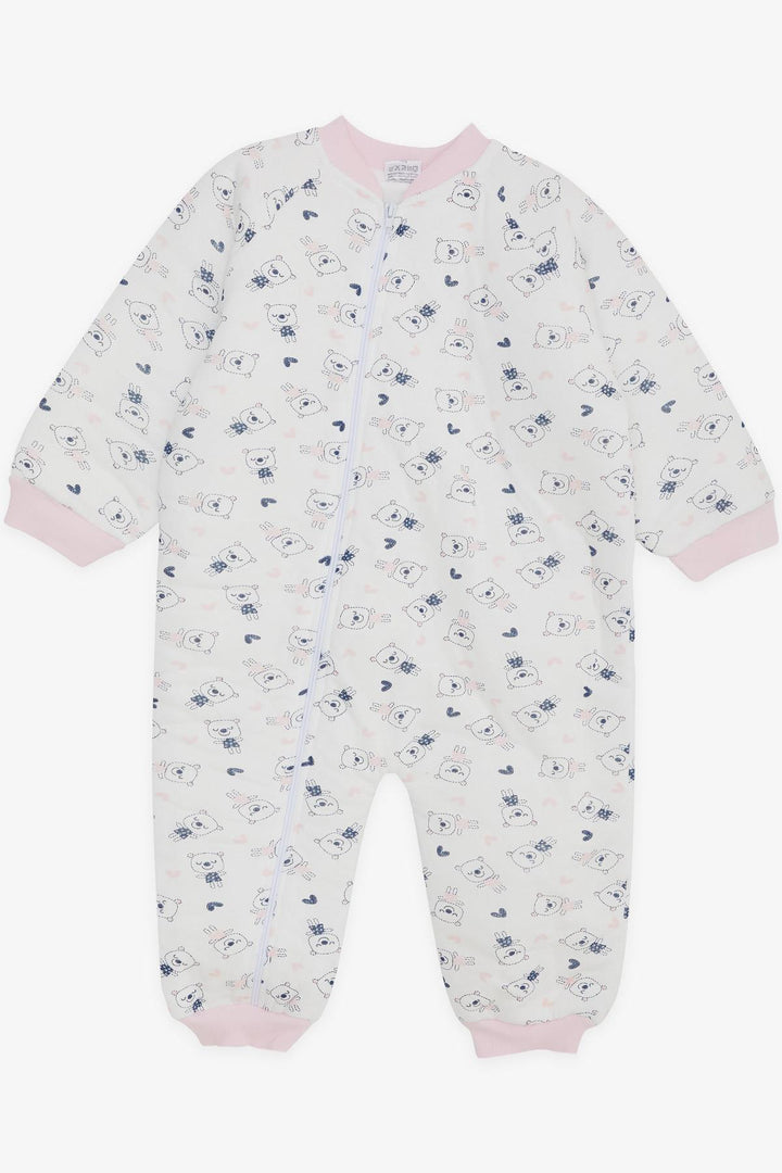 BRE Score Baby Girl Sleeping Bag Cute Bear Patterned 2-4 Years, White - Brownsville