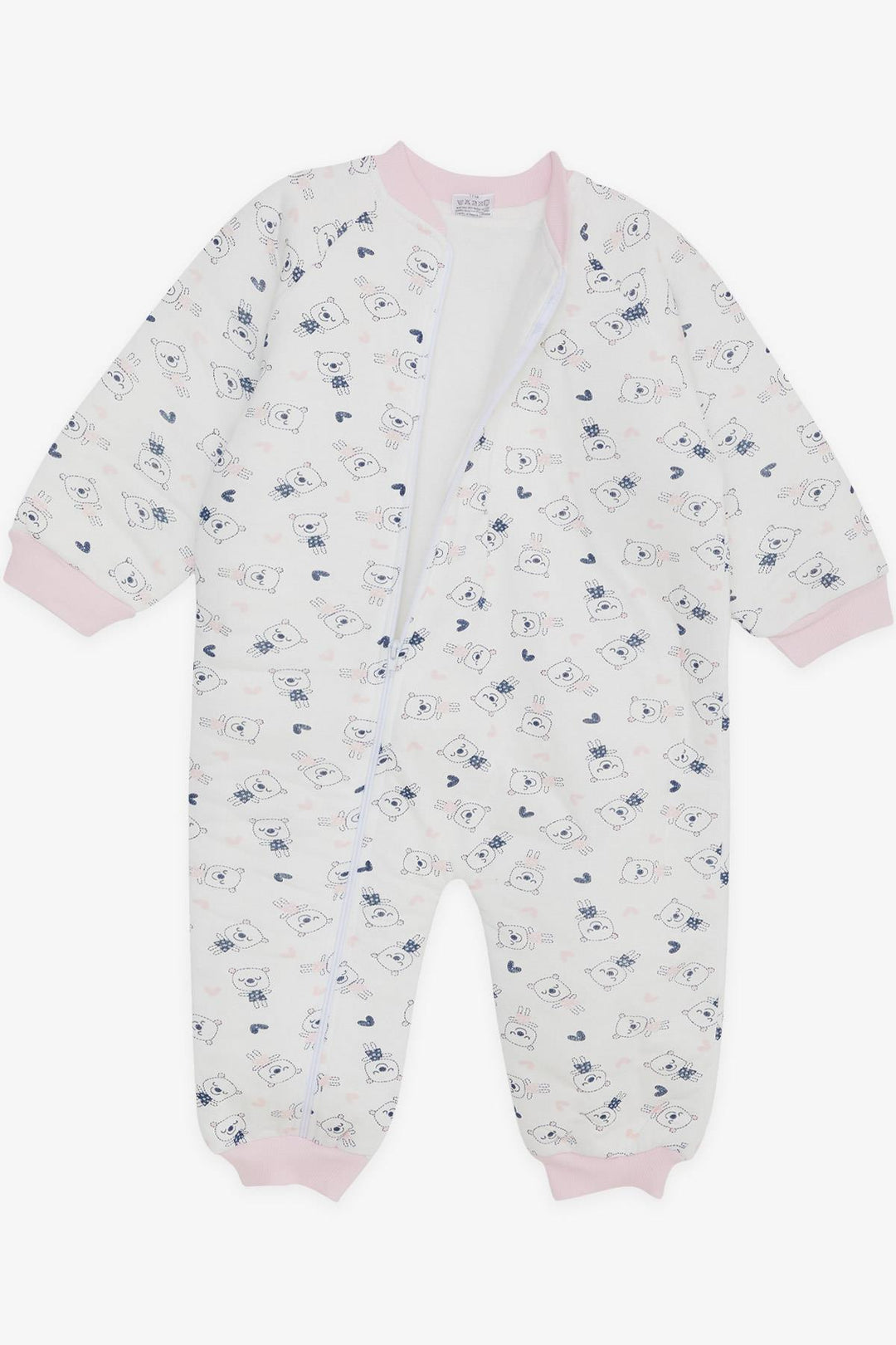 BRE Score Baby Girl Sleeping Bag Cute Bear Patterned 2-4 Years, White - Brownsville