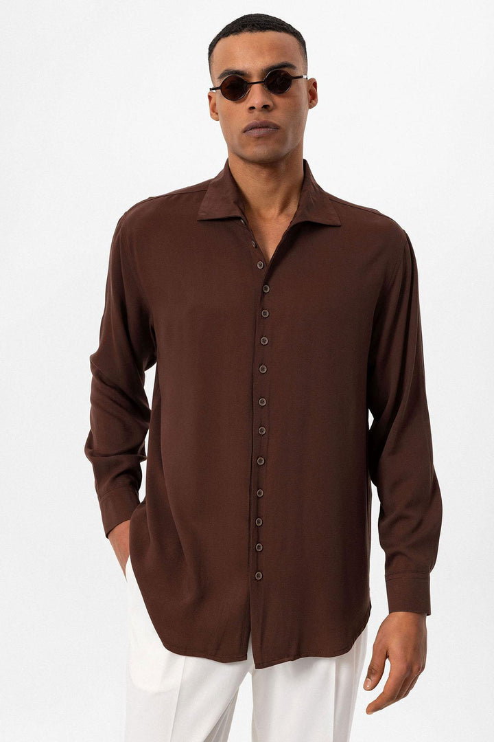 ANT Regular Fit Open Collar Men's Shirt - Farmers Branch