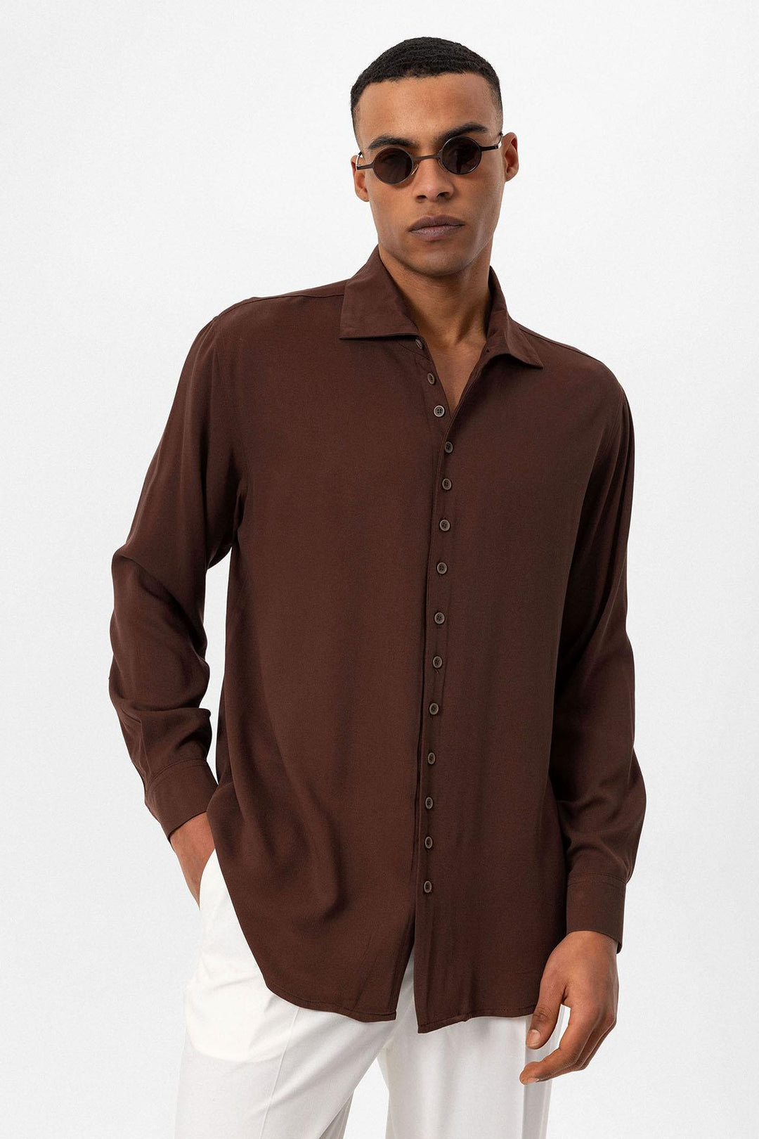 ANT Regular Fit Open Collar Men's Shirt - Farmers Branch