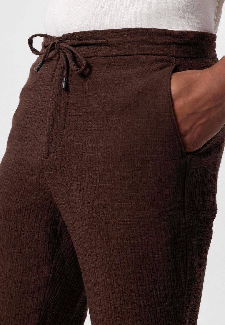 ANT Regular Fit Men's Trousers with Drawstring Waist - Kempten