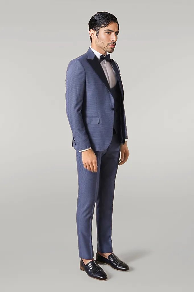 WSS Removable Peak Lapel Blue Tuxedo  - Singen